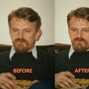 Professional Edit Old Photo Recovery and Restoration, Remove Fix Blurry Vintage Photograph, Colorize Sepia Family Photo, Repair Damaged New