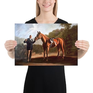 Custom Tony horse poster, Horse Racing personalized wall art, Napoleon and Pie-O-My racing, Valentines, Christmas day gift boyfriend, dad