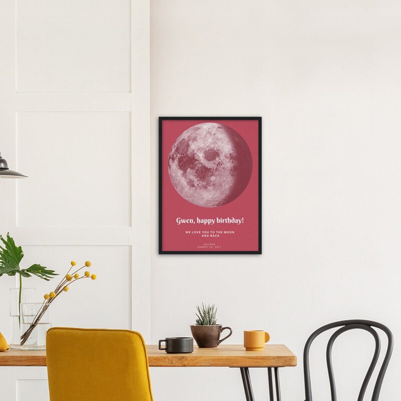 Custom Moon Phase Cycle and Star Map Personalized Lunar for | Etsy