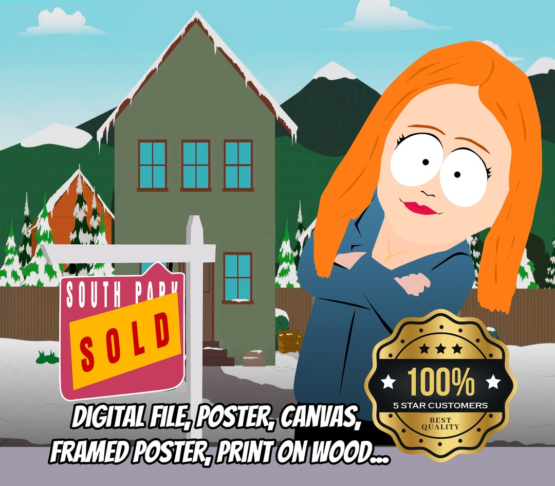 Custom Realtor South Park Portrait/turn a Person Into South Park