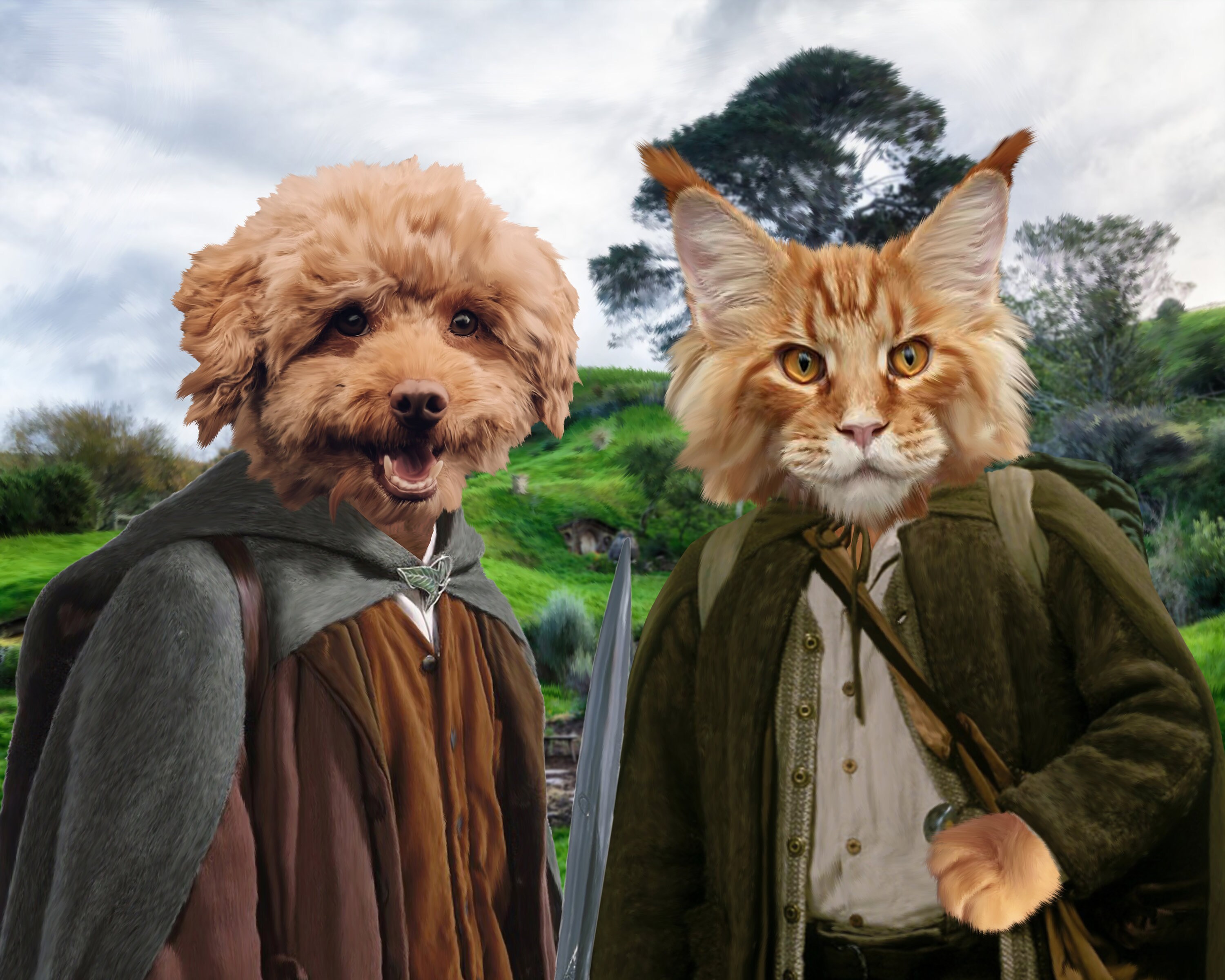 The Lord of the Rings Pet PortraitLOTR Etsy