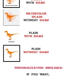 Dinosaur Printable Artwork for Kids Set of 12, Toddler Nursery Room ...