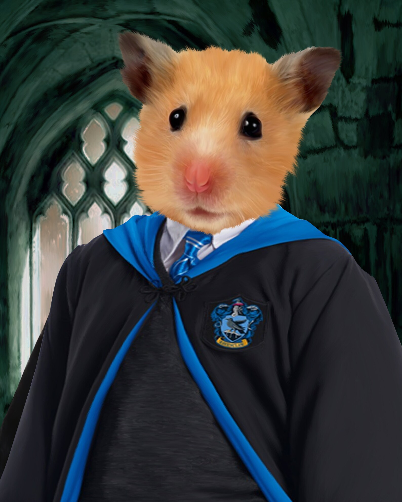 Ravenclaw Pet PortraitRavenclaw PortraitCustom Pet Etsy