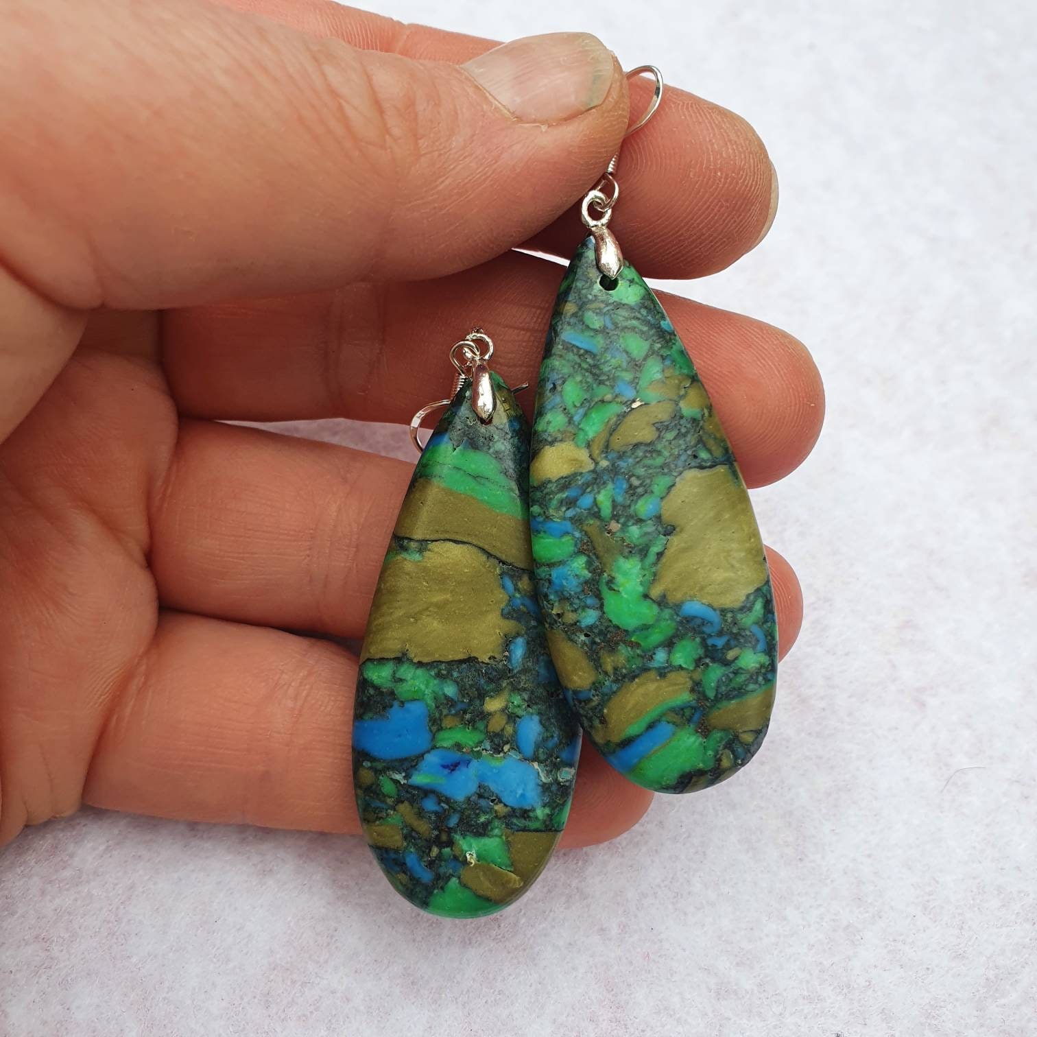 Türkis grün blauer Stein elegant und einzigartig | Etsy