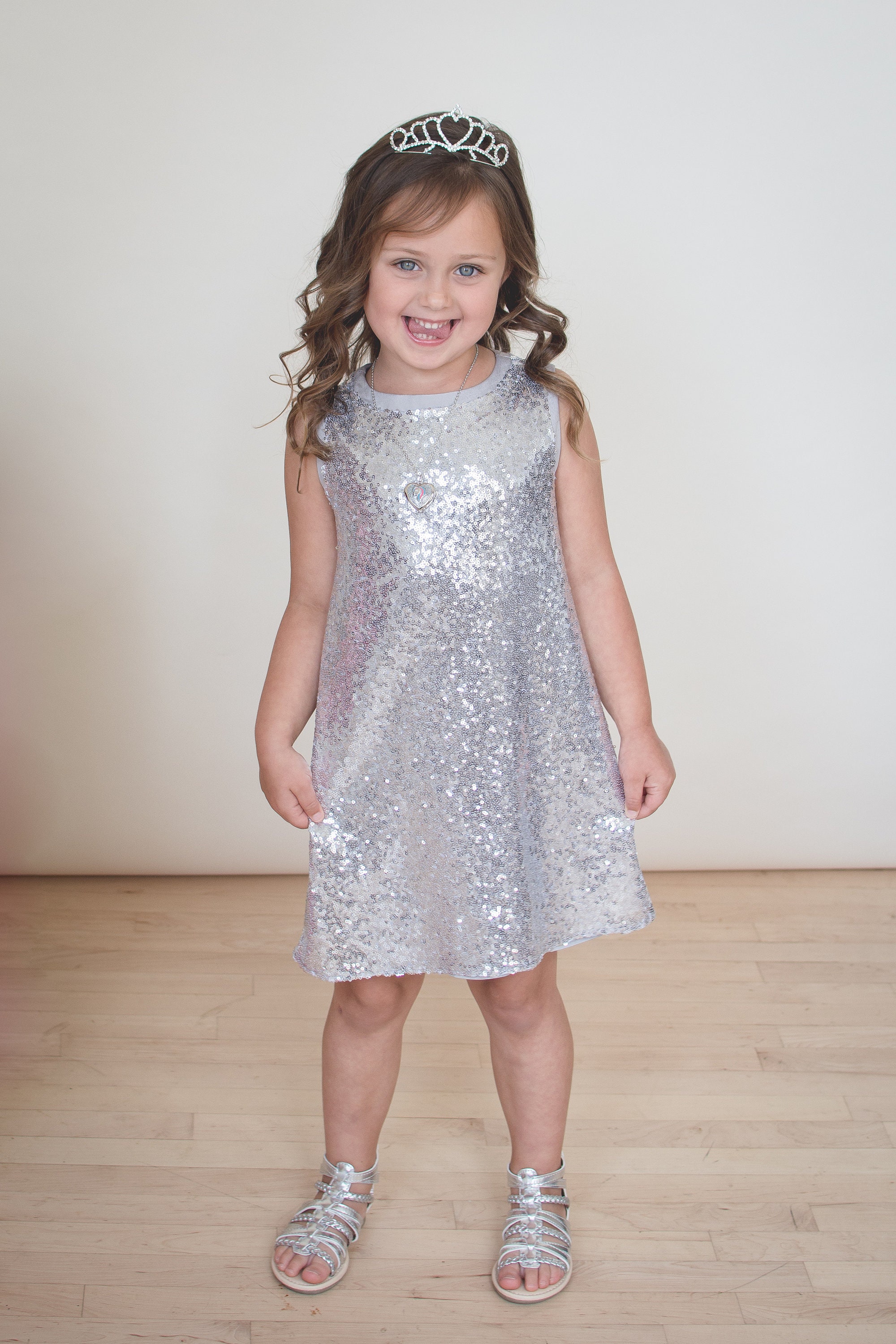 Silver Sequin Party Dress for Kids Modern Flower Girl Dress New Years Eve Sparkle Twirl Dress for Toddlers Little Girl Birthday Outfit Etsy Canada