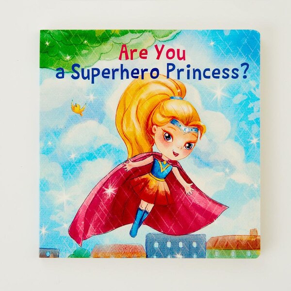 Superhero Princess Childrens Board Book, iSparkle Princess Books, Gift for Princess, Book for Children, Nursery Book, Gift for Little Girl