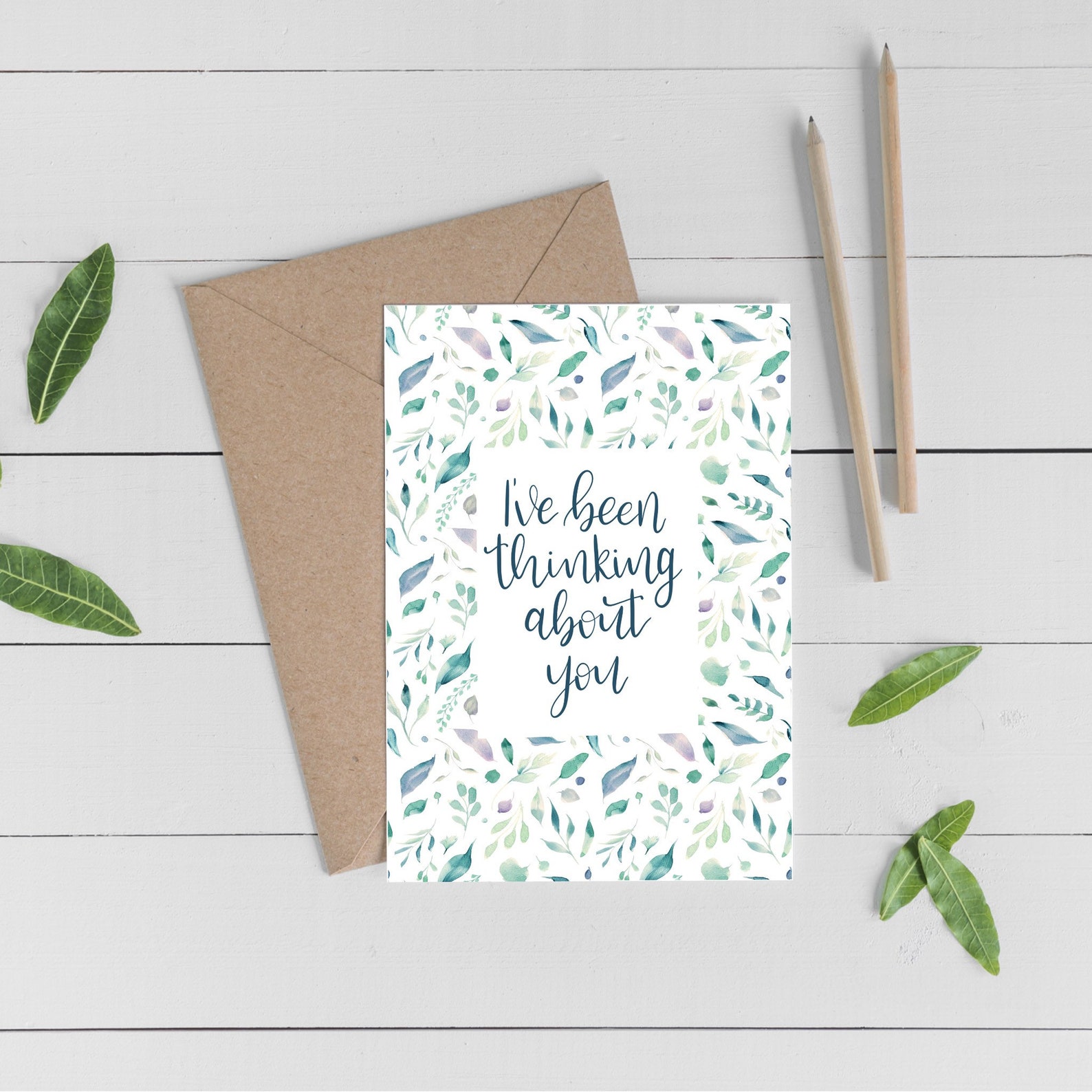 Thinking of You Blank Inside A6 Greeting Cards  Etsy