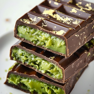 Dubai Chocolate Bar Recipe: Pistachio, Rose & Gold Leaf (PDF Download)