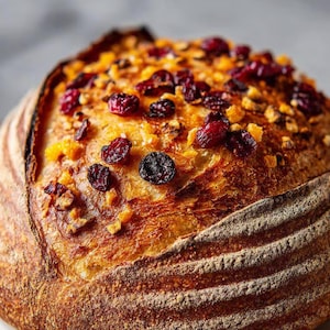 Bestes Rezept für Cranberry-Orangen-Sauerteigbrot, Familienrezepte Download