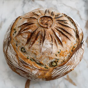 Jalapeno Cheddar Sourdough Bread Recipe | Artisan Loaf, Digital Download Recipe