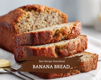 Best Recipe DOWNLOAD for Banana Bread, Dessert Recipe for Homemade Bread