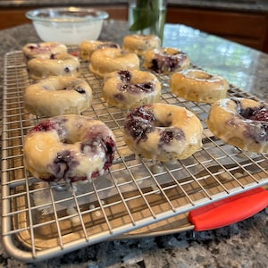 Lemon blueberry donuts