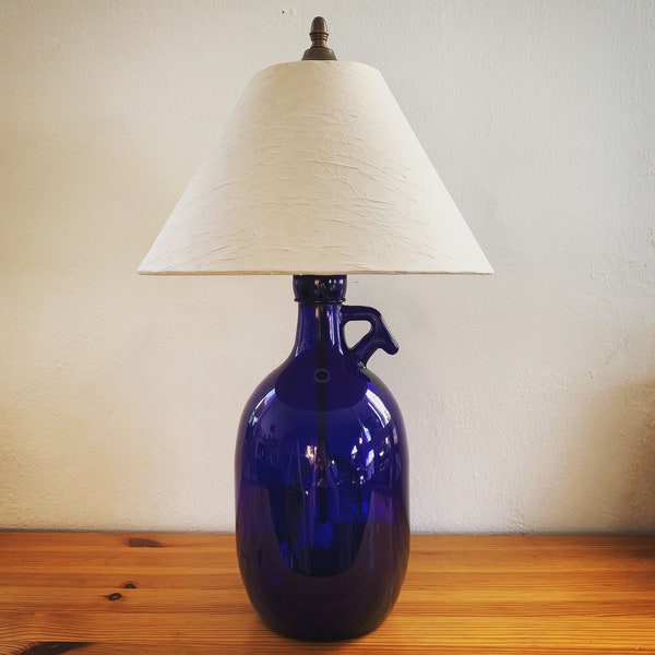 Flaschenlampe „Vintage Blue“