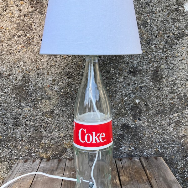 Flaschenlampe Coca-Cola Upcycling 1 Liter Flasche - Coke Bottlelampe