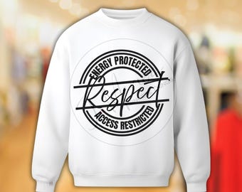 Respeto PNG: Diseño con un mensaje llamativo (Descarga digital)
