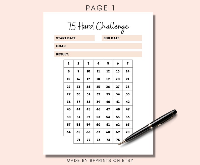 75-hard-challenge-tracker-printable-75-day-weight-loss-etsy-new-zealand