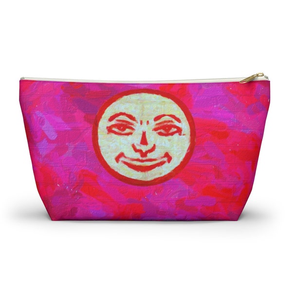 Neon Pink Oil Painting Rummikub Joker Tile Bag | Storage Bag for Rummikub Tiles and Trays (up to 12 inches) | Rummikub Travel Bag