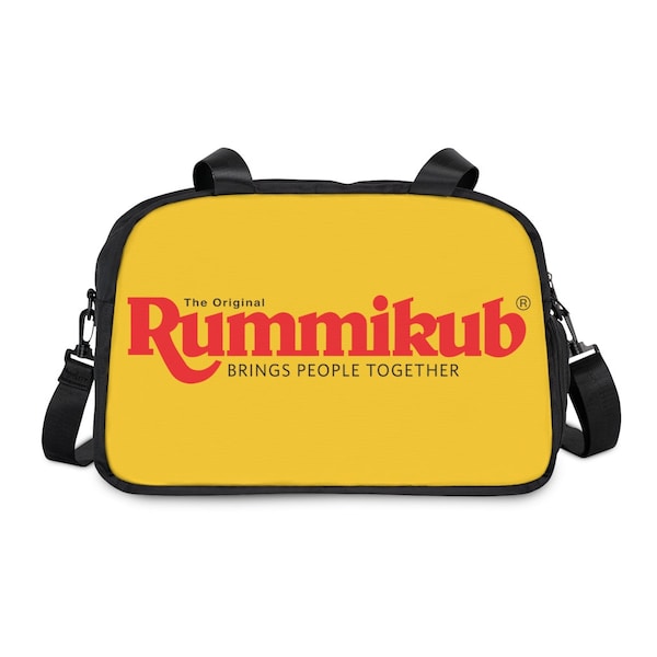 Rummikub Logo (Yellow) | Large Rummikub Tile Bag | Storage Bag for Rummikub Tiles and Trays (up to 13 inches) | Rummikub Travel Bag