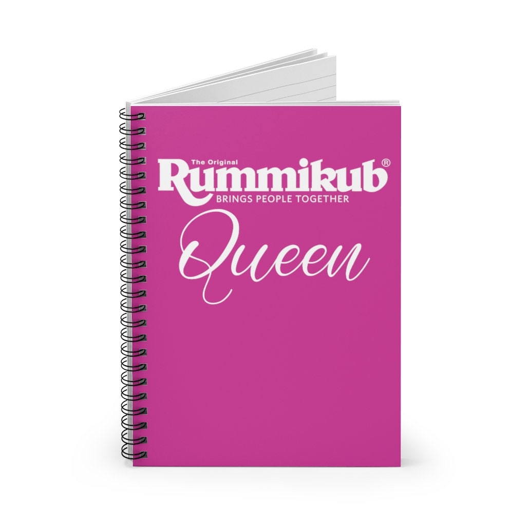 Pink Rummikub Pink Rummikub Queen Spiral Notebook (ruled Line) | Keep Track of ...