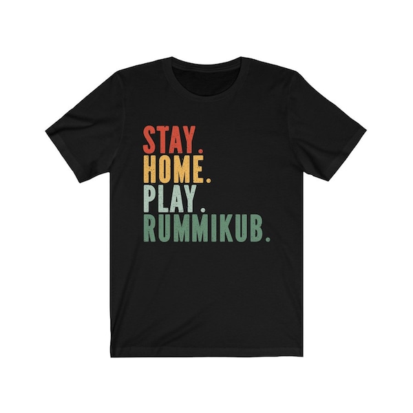 Stay Home Play Rummikub Unisex Jersey Short Sleeve Tee