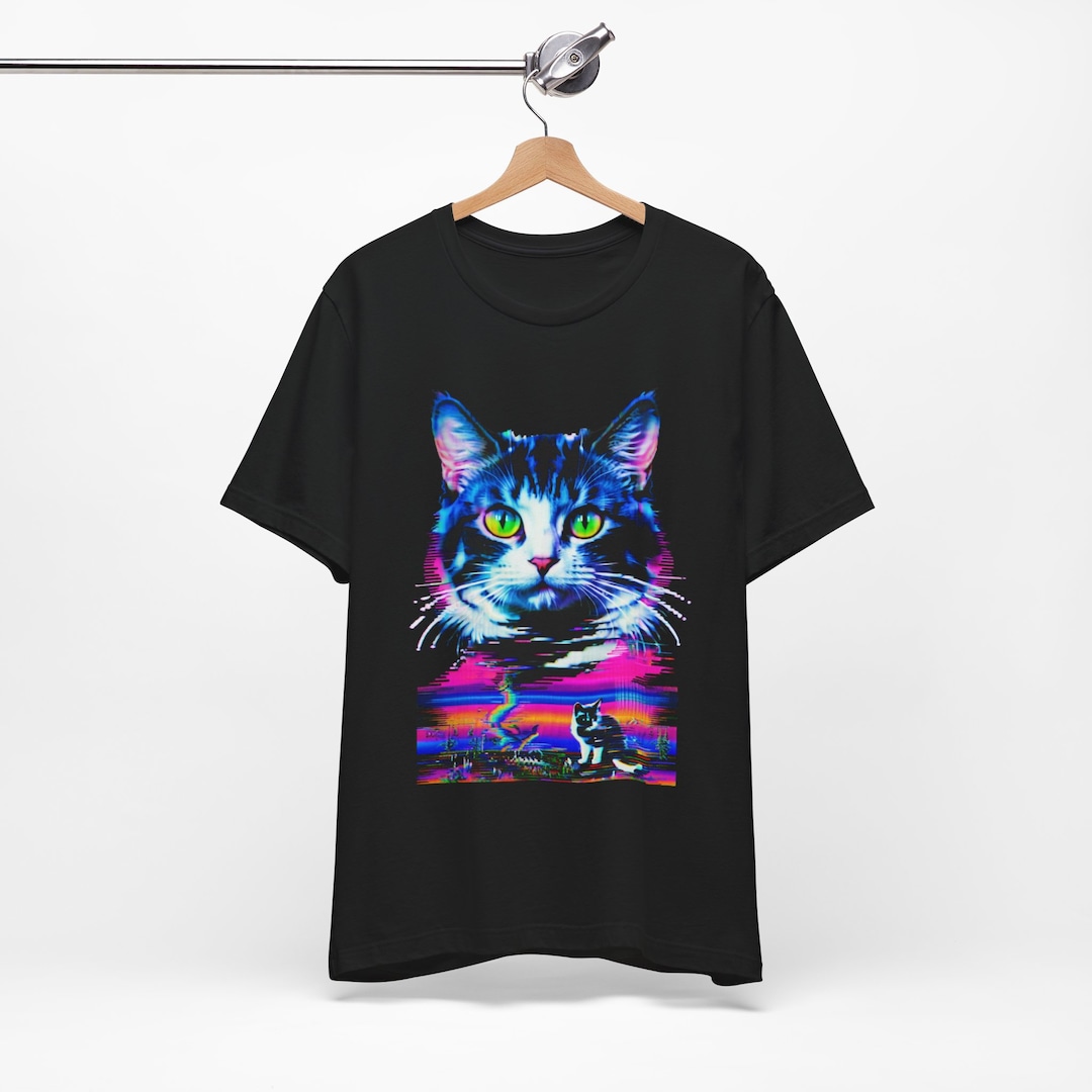 【ITZAVIBE】CHECKERED CAT T SHIRT CHECKERED CAT T SHIRT - ITZAVIBE | 60% - Asian Fashion