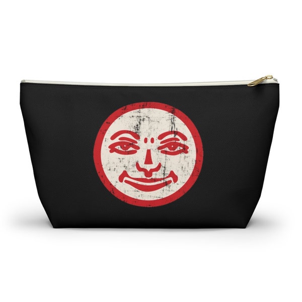 Black Retro Rummikub Joker Face Grunge Effect Tile Bag | Storage Bag for Rummikub Tiles and Trays (up to 12 inches) | Rummikub Travel Bag