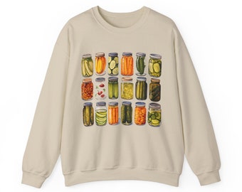 Pickle Sweatshirt Just Vintage Augurk Potten - Funny Pickle Lover Sweater Pickles Sweatshirt Foodie Cadeau Voor Haar Moederdag