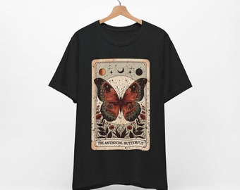 La camiseta de manga corta Antisocial Butterfly Unisex Jersey