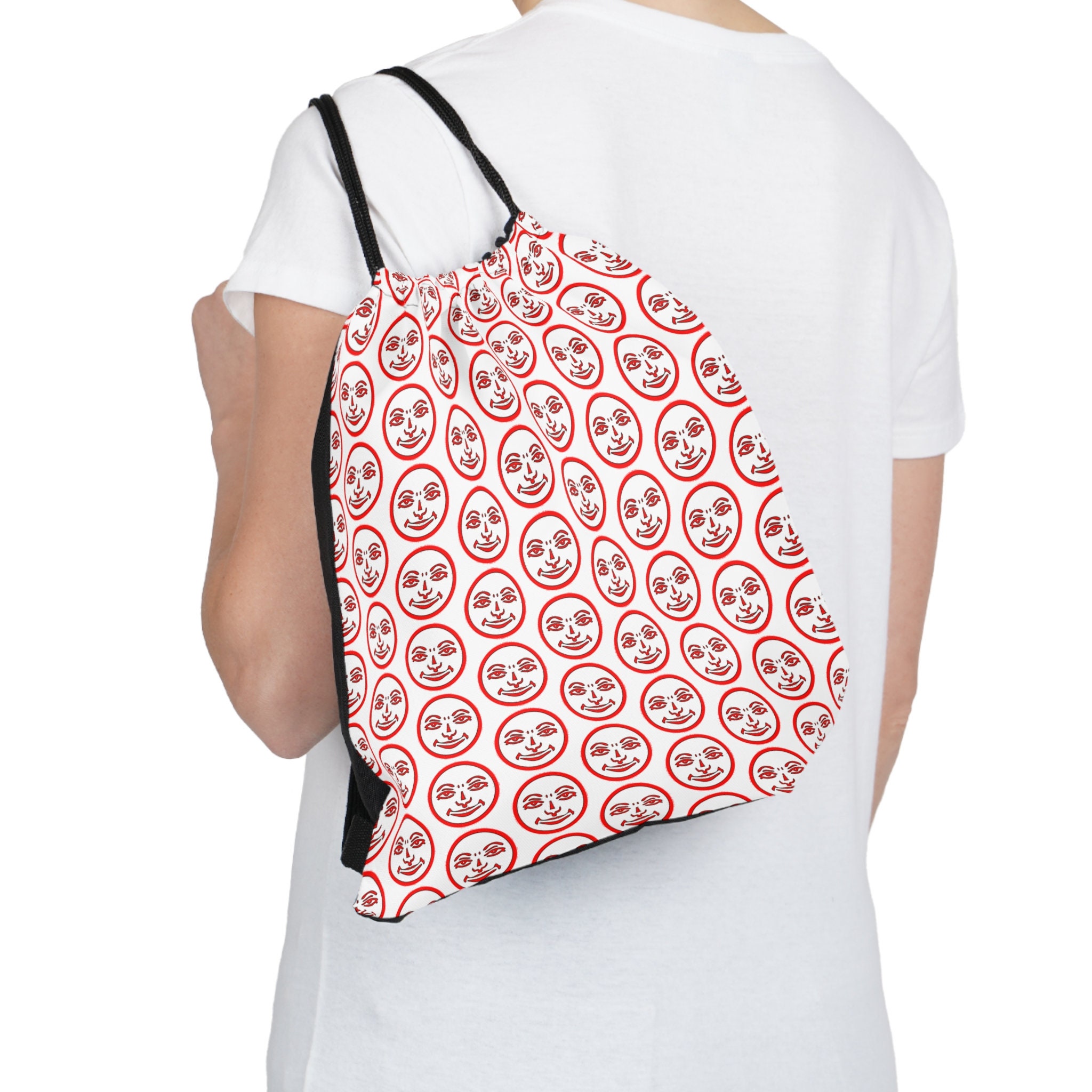 Red Rummikub Joker Pattern Drawstring Bag Storage Bag for Etsy