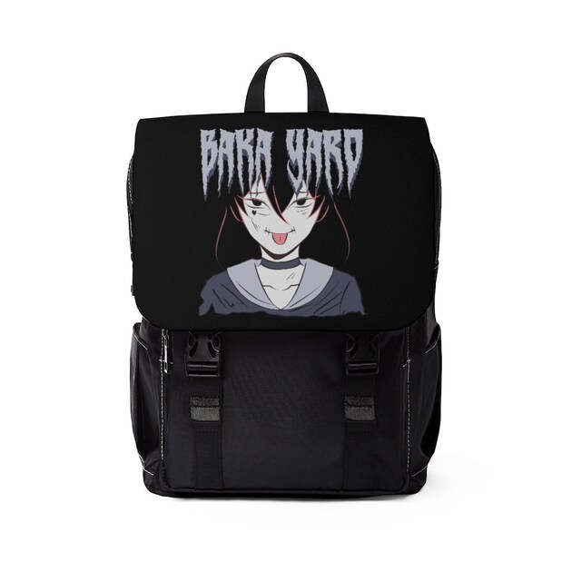 Goth Bako Yaro | Gothic Anime Occult Dark Art Pagan Unisex Casual Shoulder Back