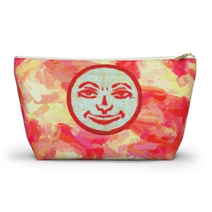 Yellow and Orange Oil Painting Rummikub Joker Tile Bag | Storage Bag for Rummikub Tiles and Trays (up to 12 inches) | Rummikub Travel Bag