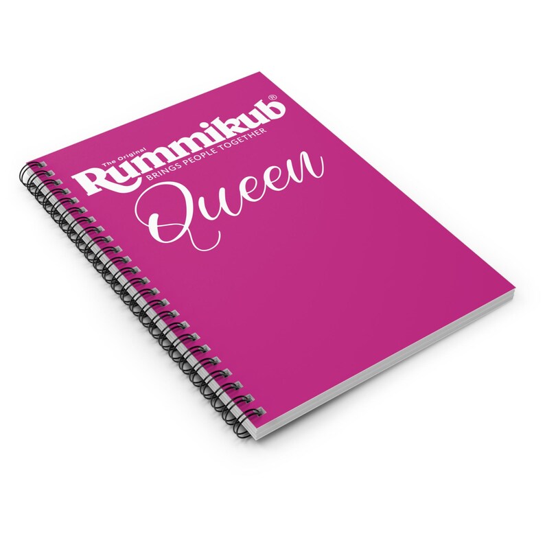 Pink Rummikub Pink Rummikub Queen Spiral Notebook (ruled Line) | Keep Track of ...