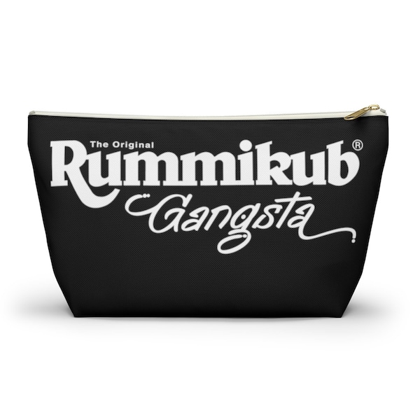 The Original Rummikub Gangsta (Black) Tile Bag | Storage Bag for Rummikub Tiles and Trays (up to 12 inches) | Rummikub Travel Bag