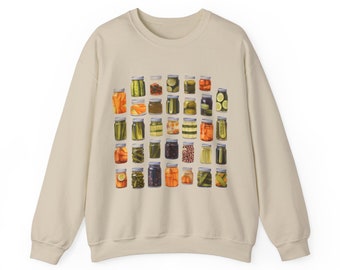Augurk Sweatshirt Pickle Jars Retro - Funny Pickle Lover Sweater Pickles Sweatshirt Foodie Cadeau voor haar Moederdag