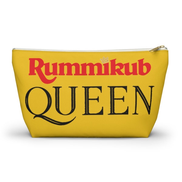 Rummikub Queen (Yellow) Rummikub Tile Bag | Storage Bag for Rummikub Tiles and Trays (up to 12 inches) | Rummikub Travel Bag