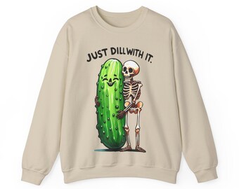 Sweat cornichon juste à l'aneth - drôle de pull amant de cornichons à l'aneth cornichons sweat cadeau gourmand pour la fête des mères