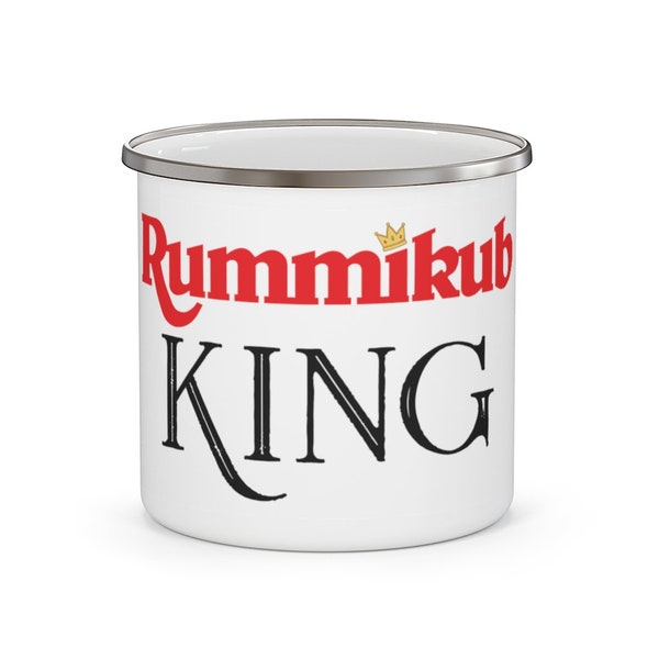 Rummikub King Enamel Camping Mug