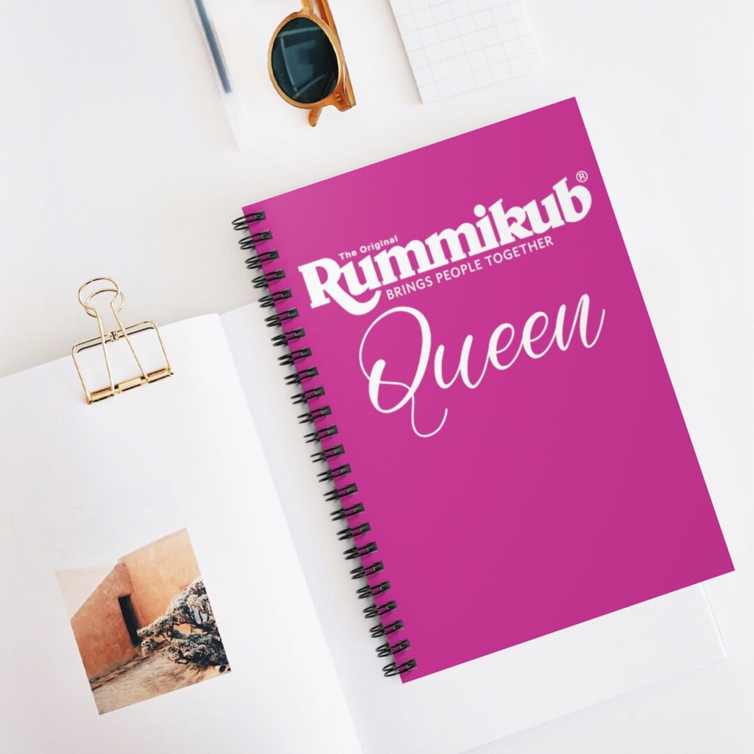 Pink Rummikub Pink Rummikub Queen Spiral Notebook (ruled Line) | Keep Track of ...