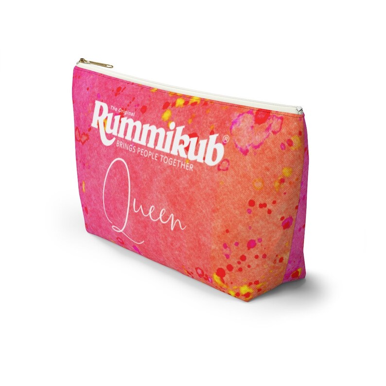 Pink Rummikub Rummikub Queen pink Watercolor Rummikub Tile Bag Storage | Etsy
