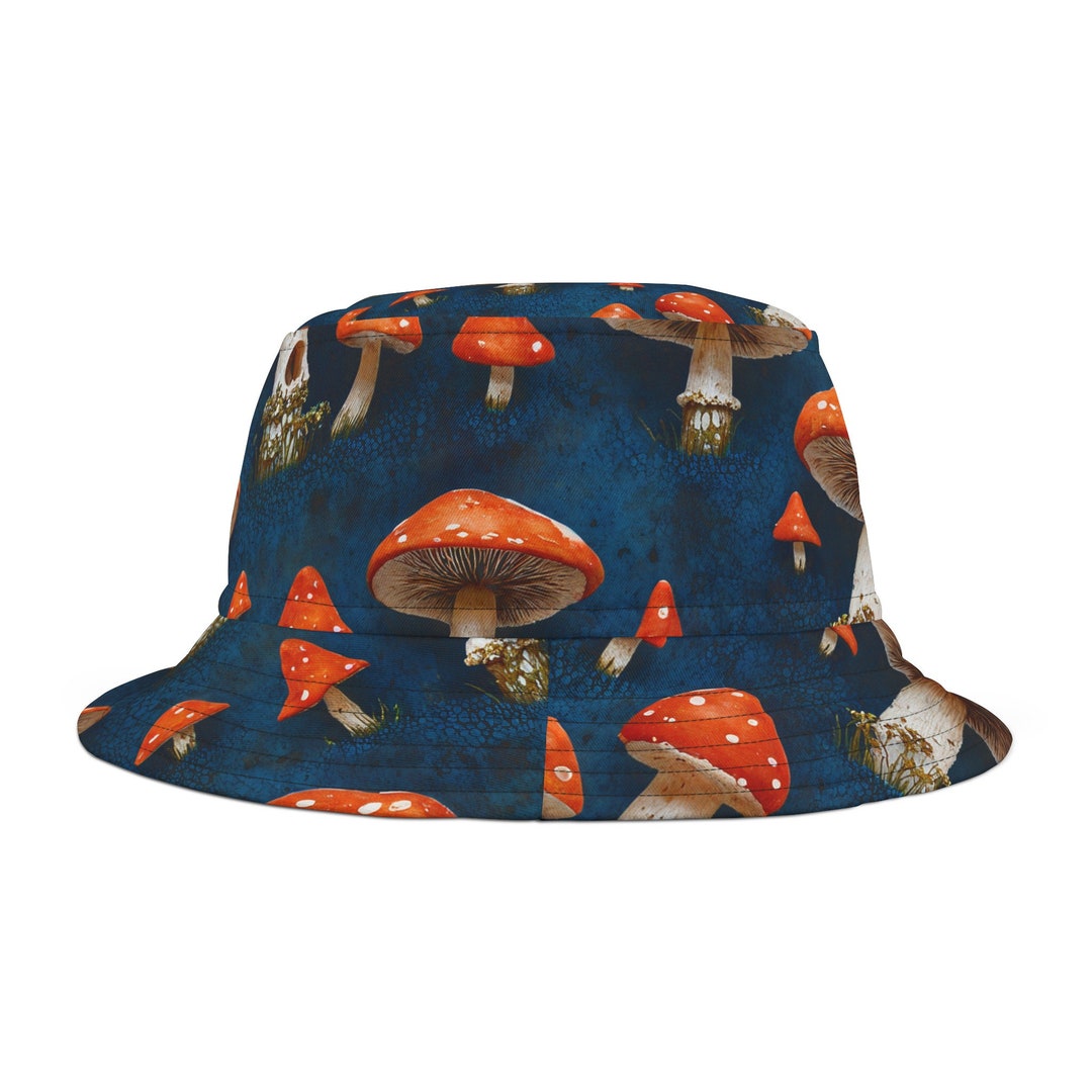 Raving Fungi Mushroom Bucket Hat Cottagecore Mushroom Hat