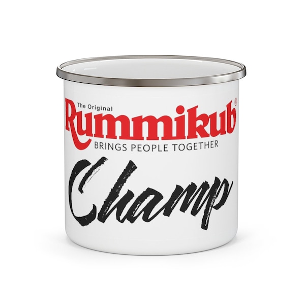 Rummikub Champ Enamel Camping Mug