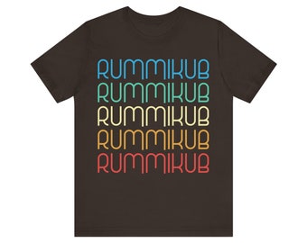 Repeating Rummikub (Vintage) Unisex Jersey Short Sleeve Tee