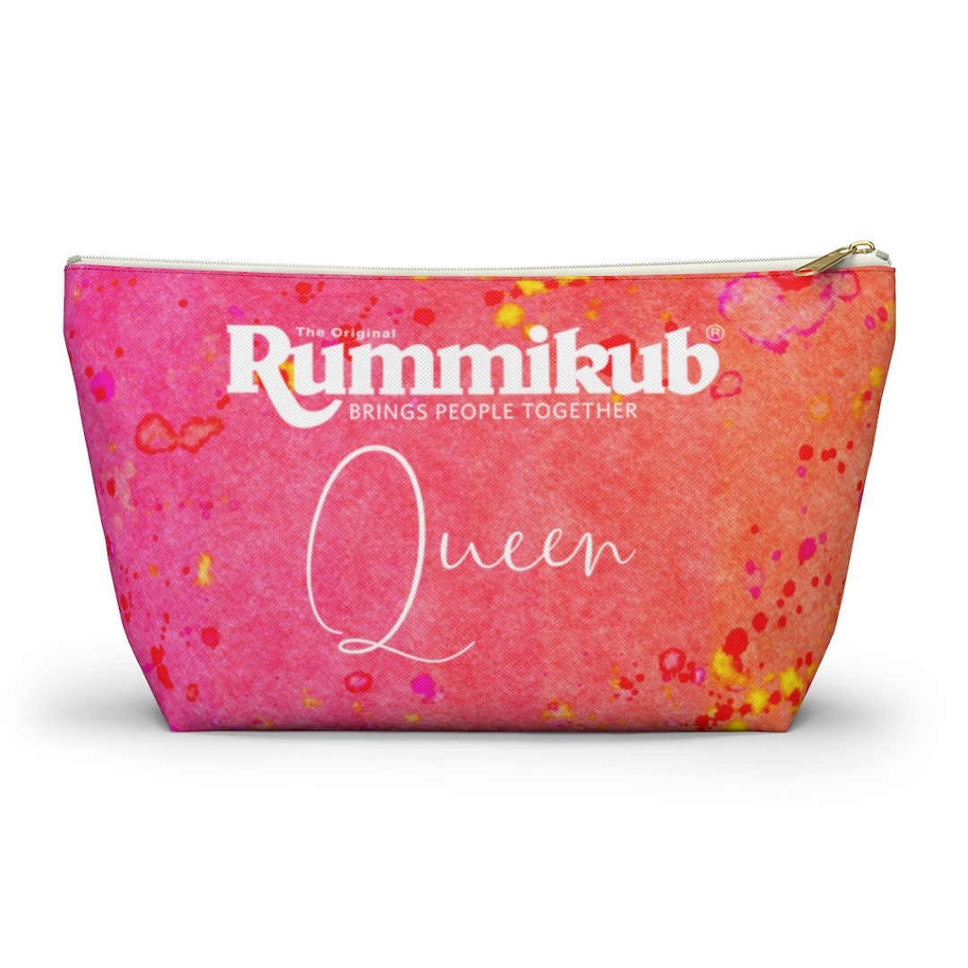 Rummikub Queen pink Watercolor Rummikub Tile Bag Storage Etsy