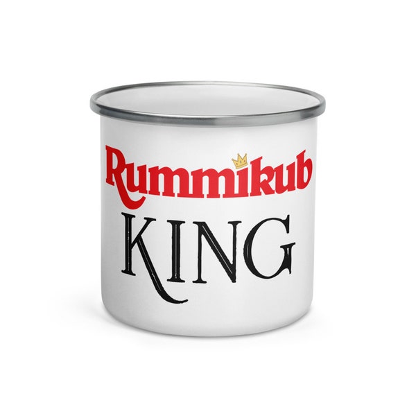 Rummikub King Enamel Mug