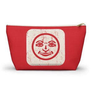 Red Retro Rummikub Joker Tile Grunge Effect Tile Bag | Storage Bag for Rummikub Tiles and Trays (up to 12 inches) | Rummikub Travel Baglesa