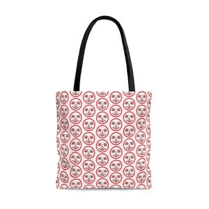 Red Rummikub Joker Pattern Tote Bag