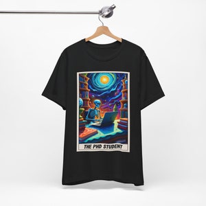 T-shirt unisexe Tarot drôle pour doctorants : cadeaux de remise des diplômes de doctorat pour lui 2024 Nouveauté académique drôle Doctorat
