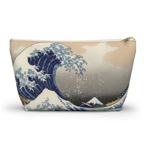 Japanese Wave Mahjong Tile Bag | Mahjong Bags For Tiles | Mah Jongg Bag | Bag For Mahjong Tiles | Mahjong Tile Storage Bag