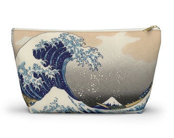 Japanese Wave Mahjong Tile Bag | Mahjong Bags For Tiles | Mah Jongg Bag | Bag For Mahjong Tiles | Mahjong Tile Storage Bag