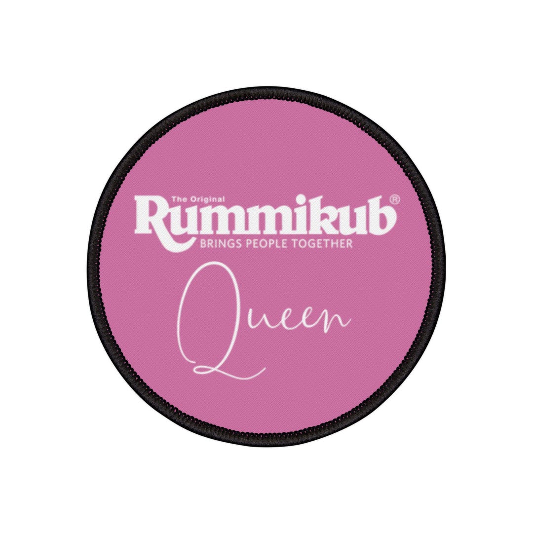 Pink Rummikub Rummikub Queen Pink Circle Iron-on Patches - Etsy